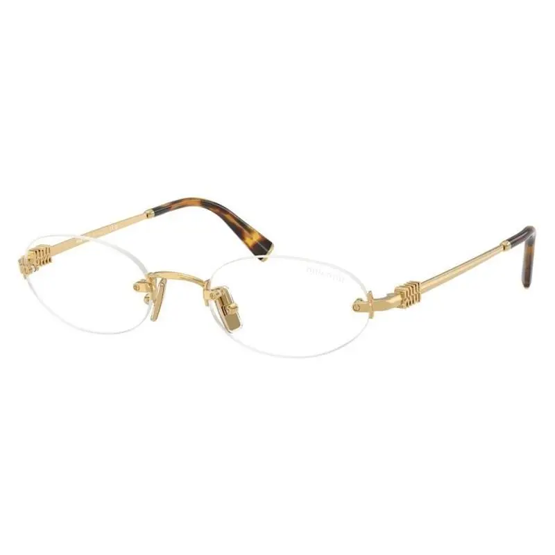 MUA54S 5AK08N Gold Women Sunglasses with Clear Blue AR MU A54S by Miu Miu