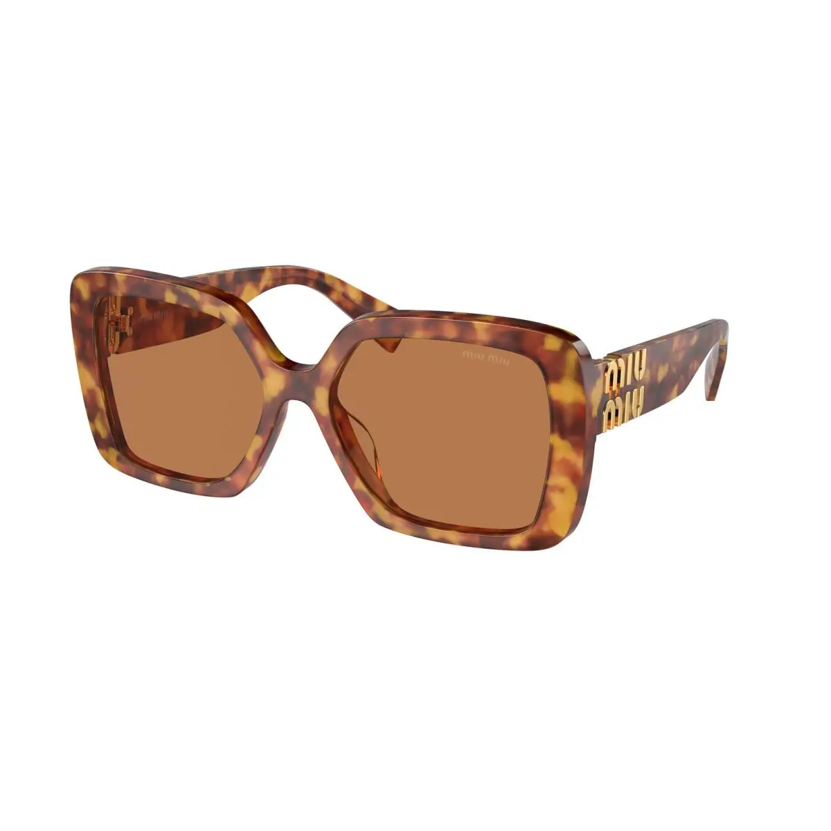 Miu MU 10 YS Light Havana Brown 4BW2Z1 Size 56 Sunglasses