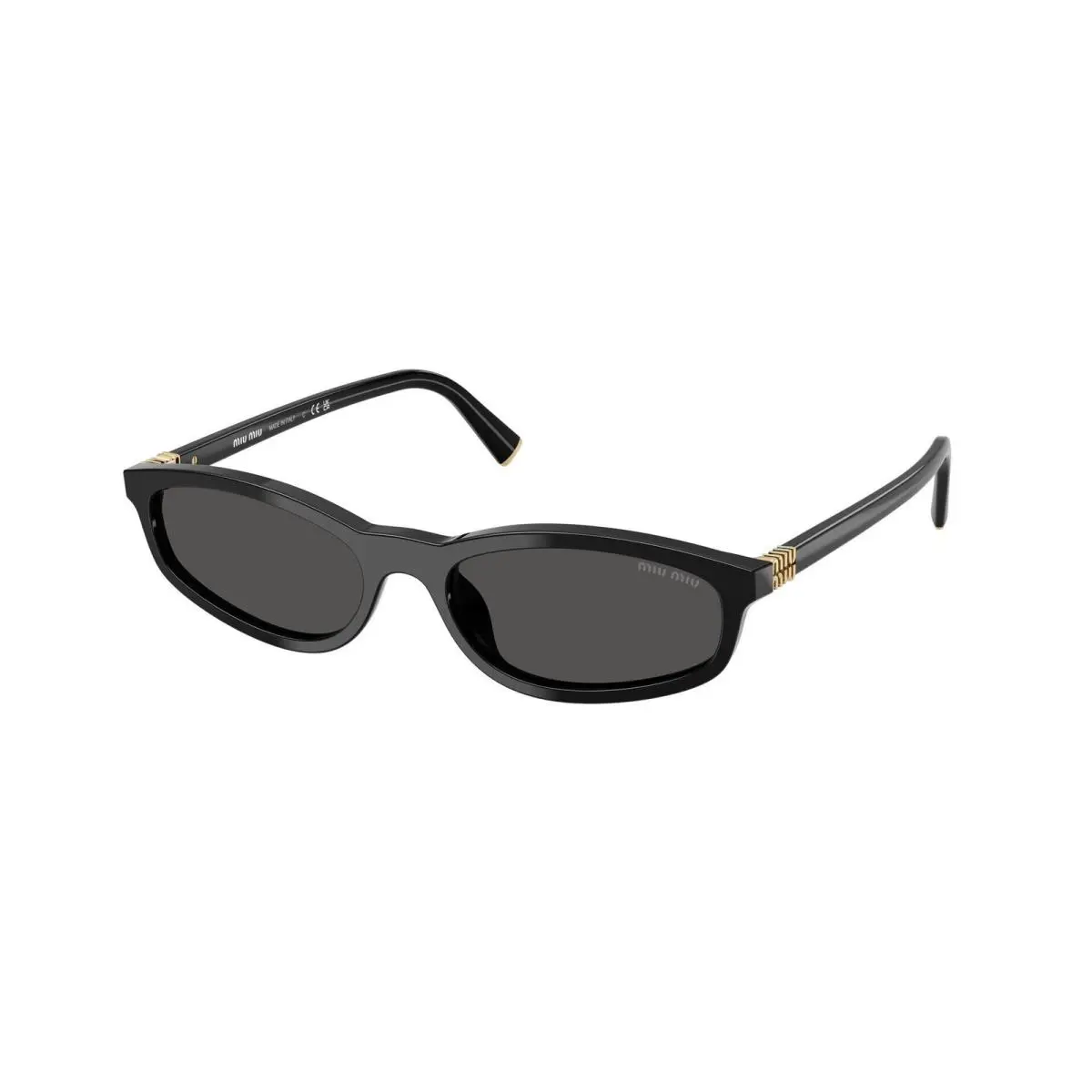 Miu MU A 06 S Black / Dark Grey Polyamide Standard 16K08Z Size 54 Sunglasses by Miu Miu