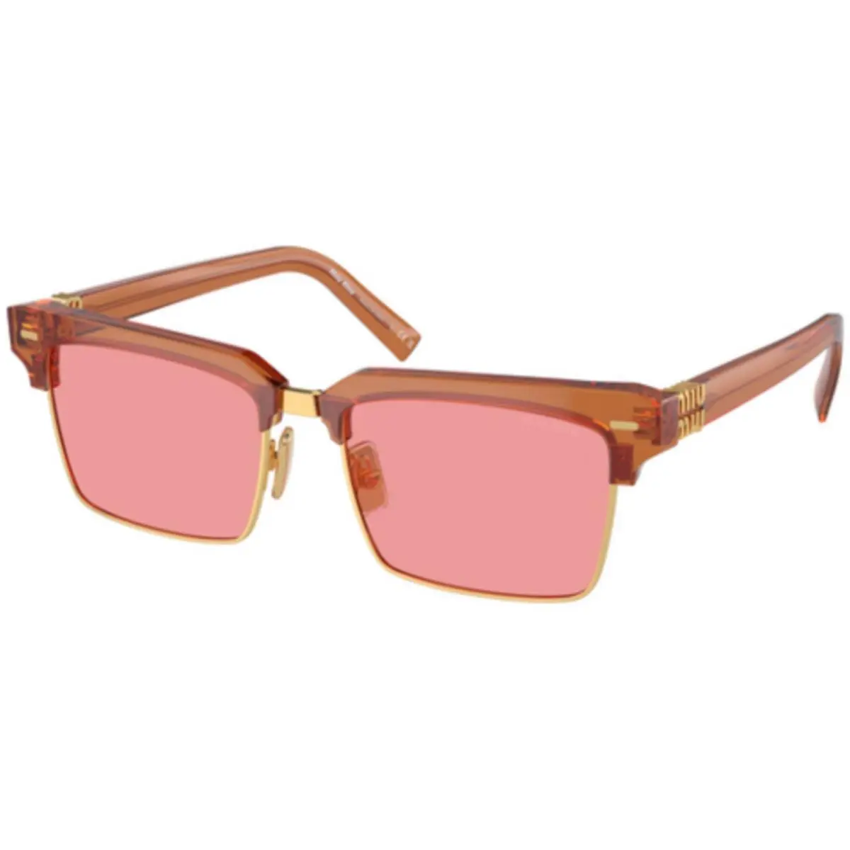 Miu MU 10 ZS Caramel Trasparent / Pink 15T1D0 Size 54 Sunglasses