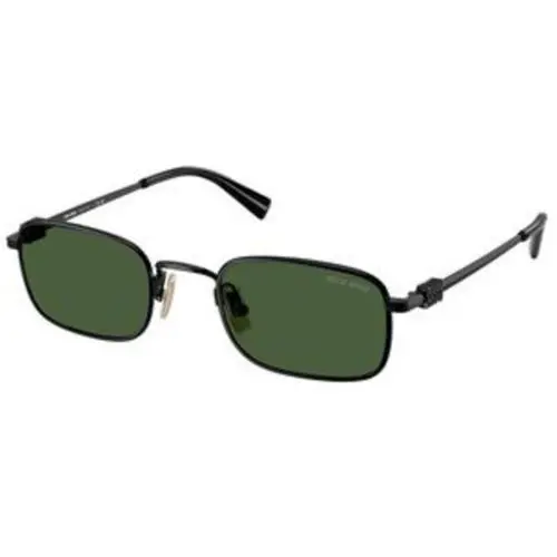 Miu MU A 53 S Black / Dark Green Polyamide Standard 1AB1I0 Size 49 Sunglasses by Miu Miu