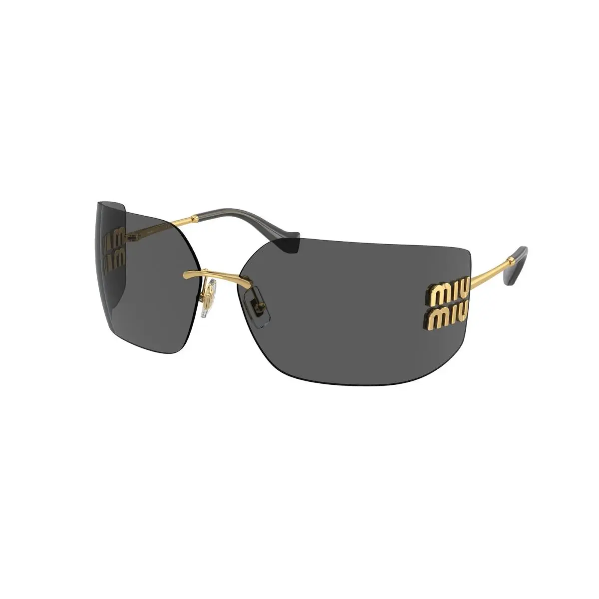 Miu MU 54 YS Gold Dark Grey 5AK5S0 Size 80 Sunglasses by Miu Miu
