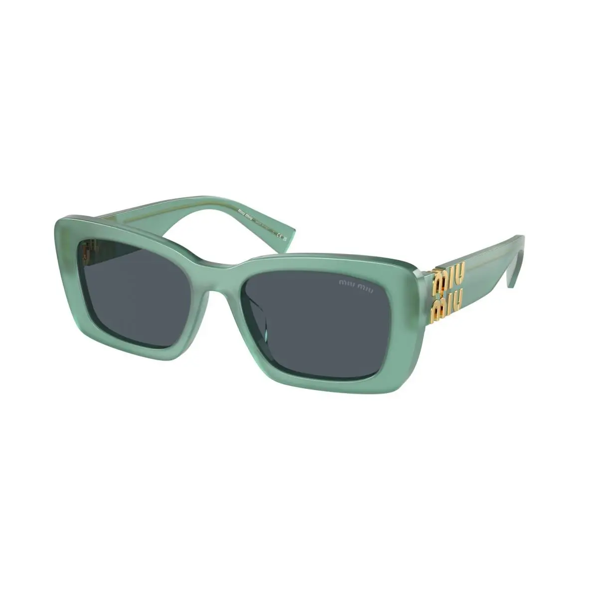 Miu MU 7 YS Opal Anise Dark Grey 19L09T Size 53 Sunglasses by Miu Miu