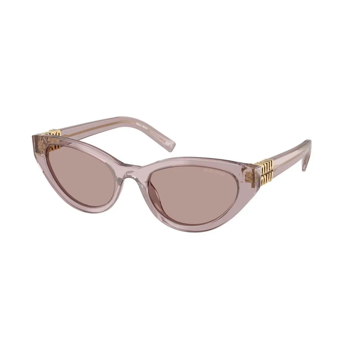 Miu MU A 04 S Mauve Trasparent / Light Purple Brown 12W20I Size 54 Sunglasses by Miu Miu