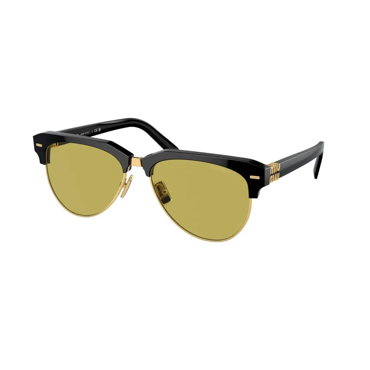 Miu MU 9 ZS Black Olive Green 1AB07O Size 57 Sunglasses by Miu Miu