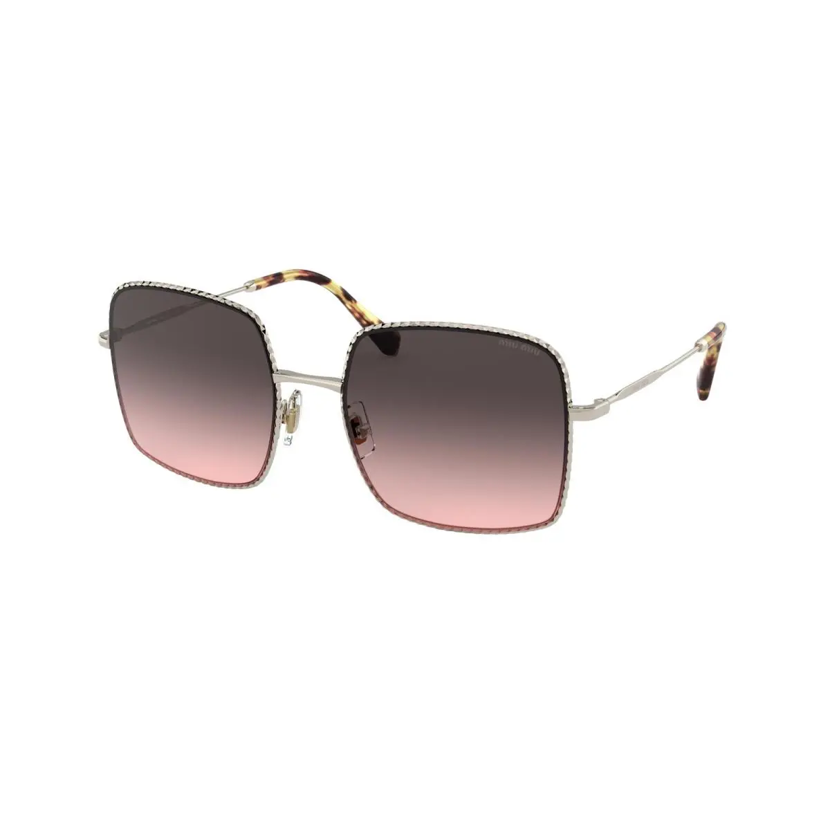 Miu MU 61 VS Core Collection Pale Gold Pink ZVN146 Size 56 Sunglasses by Miu Miu