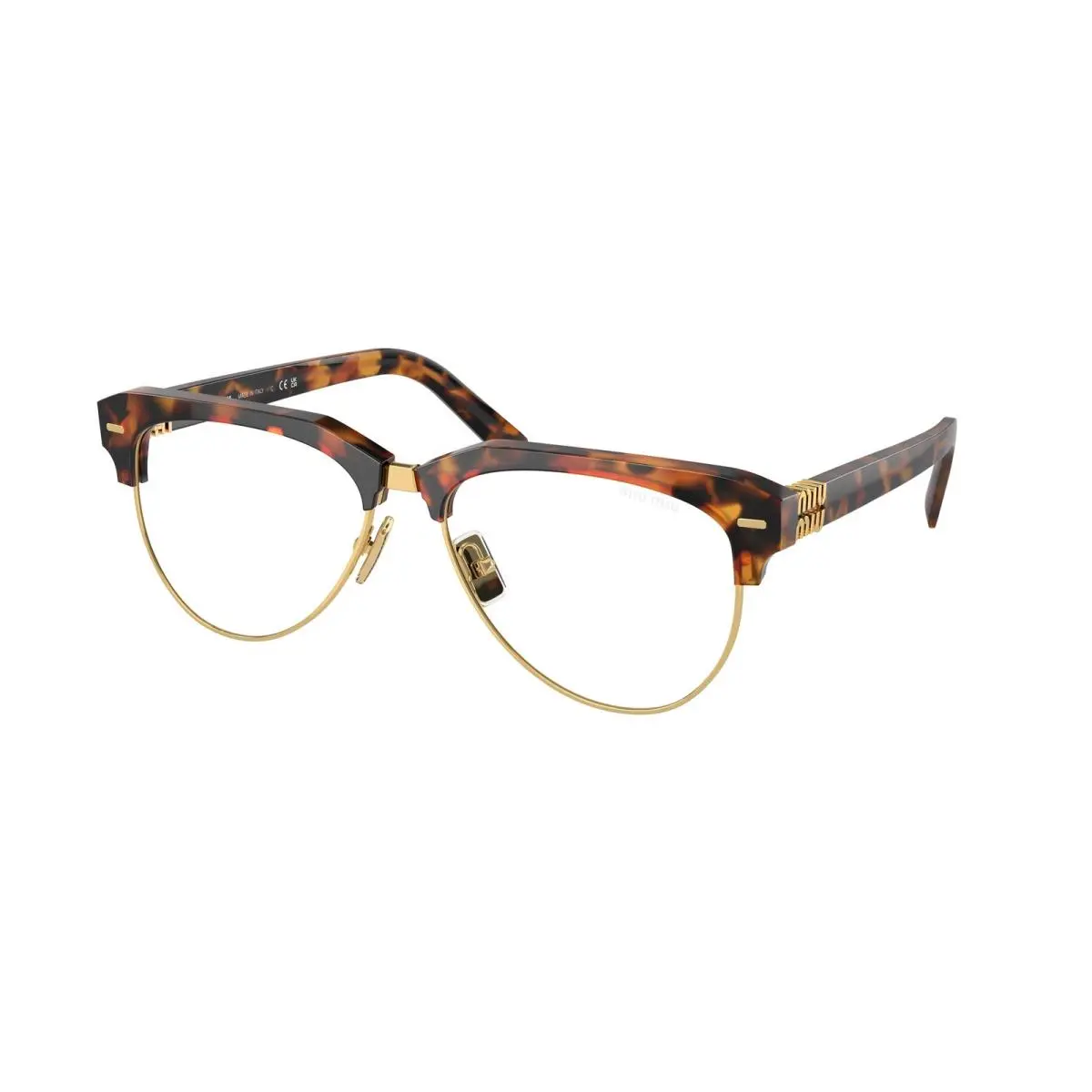 Miu MU 9 ZS Cork Trotoise Clear Blue Light 19P08N Size 57 Sunglasses