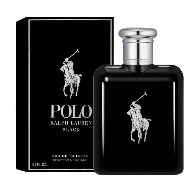Ralph Lauren Polo Black Eau de Toilette Edt 4.2 oz Mens 767