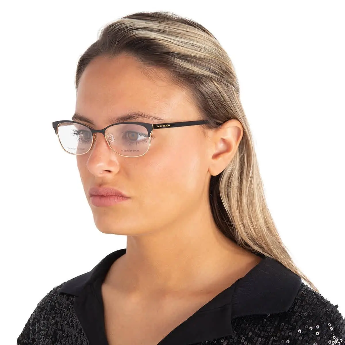 Demo Cat Eye Ladies Eyeglasses TH 1777 07C5 52 TH 1777 07C5 52 by Tommy Hilfiger