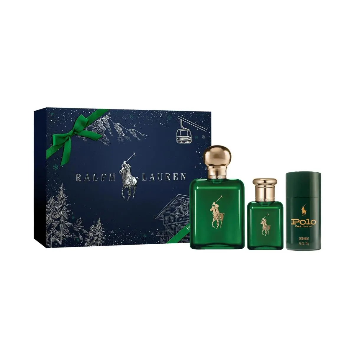 Ralph Lauren Polo Eau de Toilette Men`s Cologne Trio Routine Set