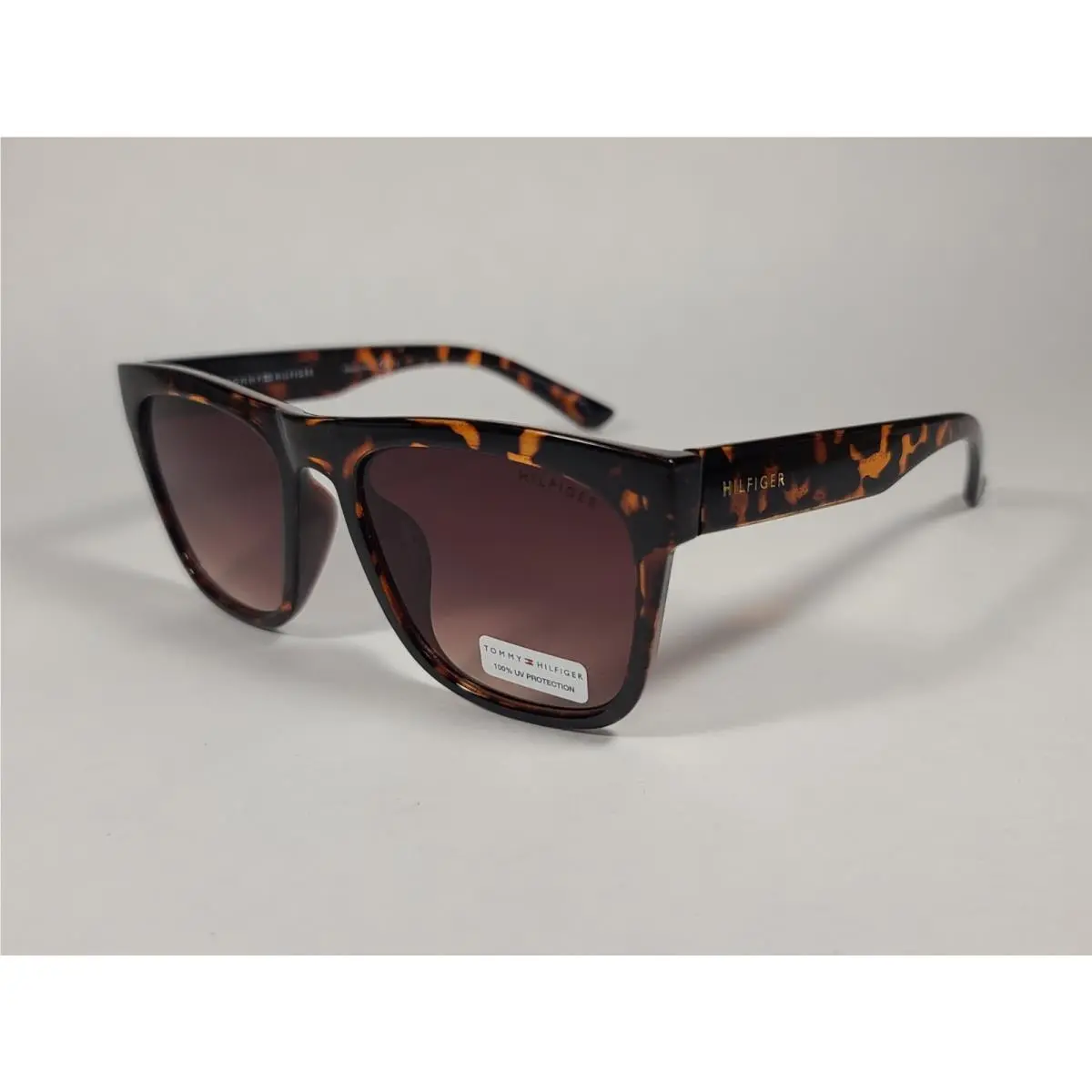 Tommy Hilfiger Kim WP OL450 Squared Sunglasses Brown Tortoise Gradient Lens