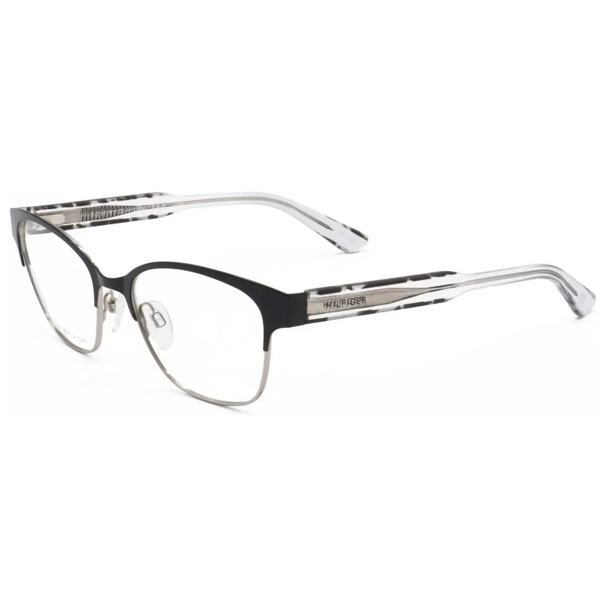 Women`s 52mm Black Havana Opticals TH1388-QQO-52 by Tommy Hilfiger