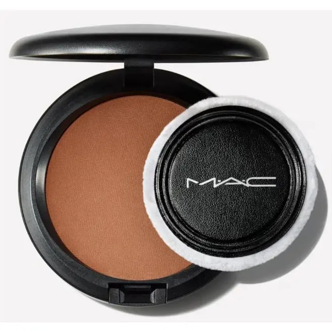 Mac Blot Pressed Powder Compact w/ Puff Applicator Formula -pick Shade DEEP DARK by MAC Cosmetics