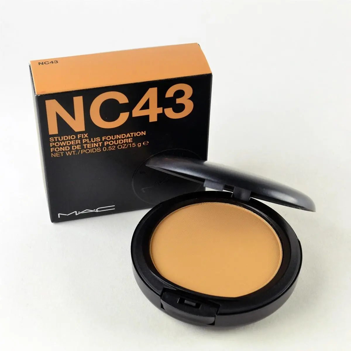 Mac Studio Fix Powder Plus Foundation NC43 - Full Size 0.52 Oz. / 15 g by MAC Cosmetics