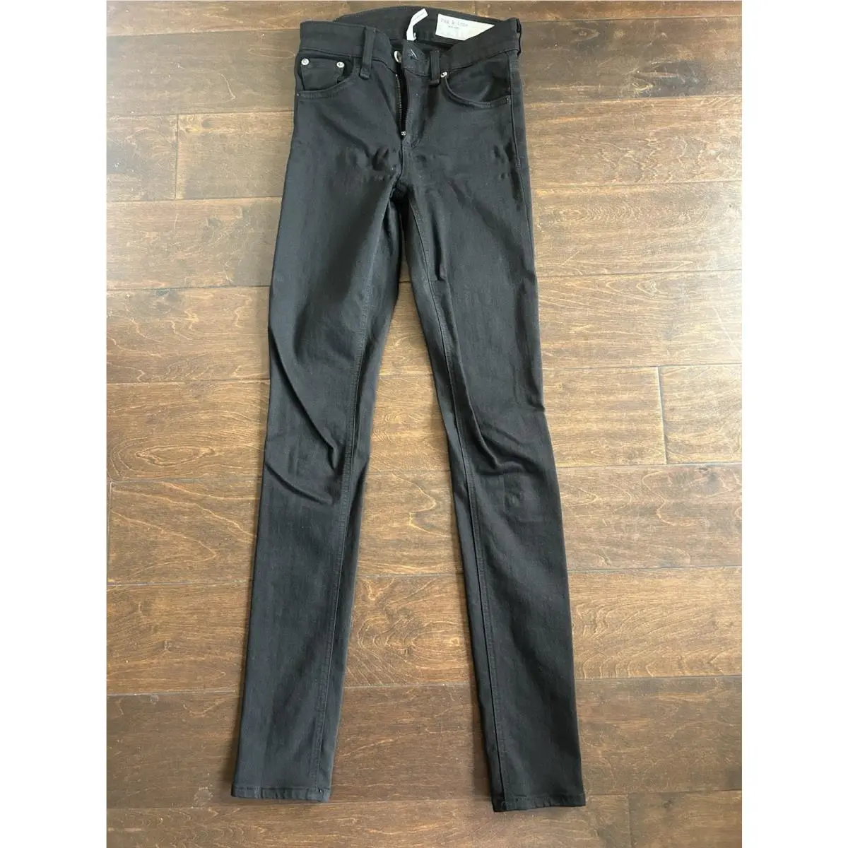 Rag Bone Cate Skinny Mid Rise Black Stretch Jeans Size 23 by Rag & Bone
