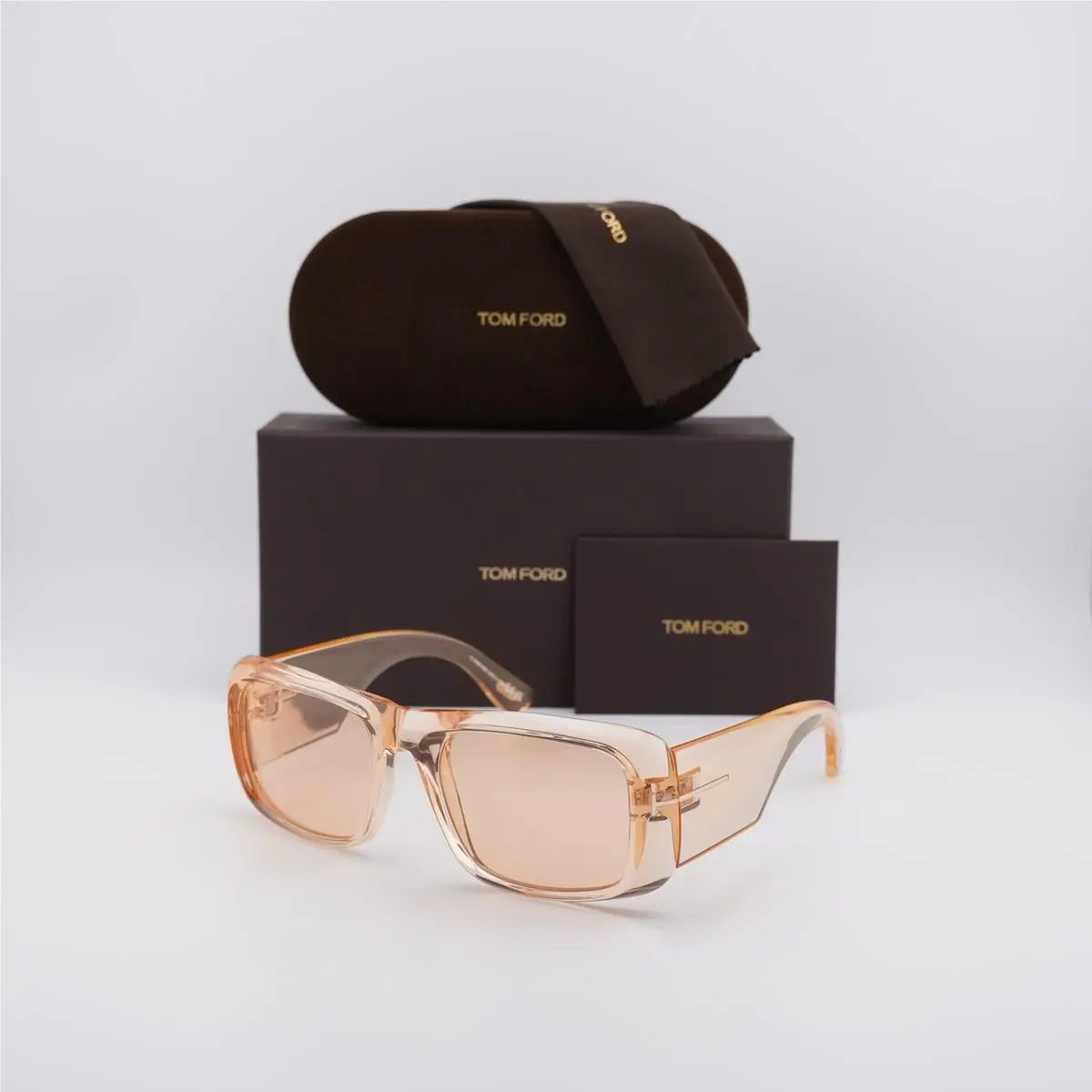 Tom Ford FT0731 45E Orange Crystal/orange 56-20-140 Sunglasses