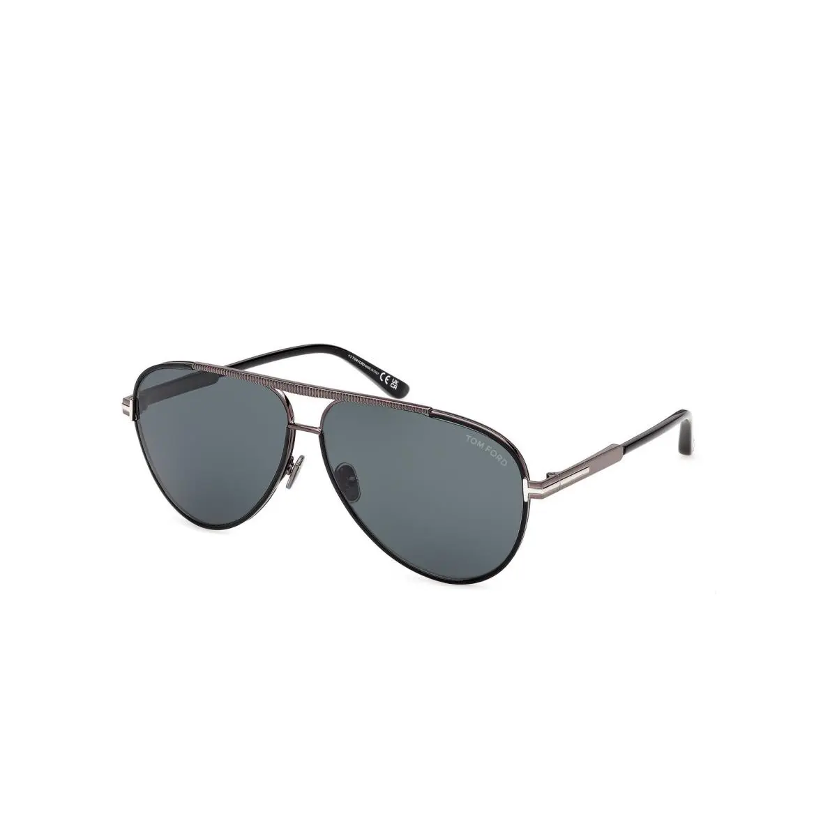 FT 1340 Shiny Black / 01V Size 63 Sunglasses by Tom Ford