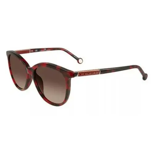 Sunglasses SHE703 OGG3 Shiny Black Red Havana 55/17/140 by Carolina Herrera
