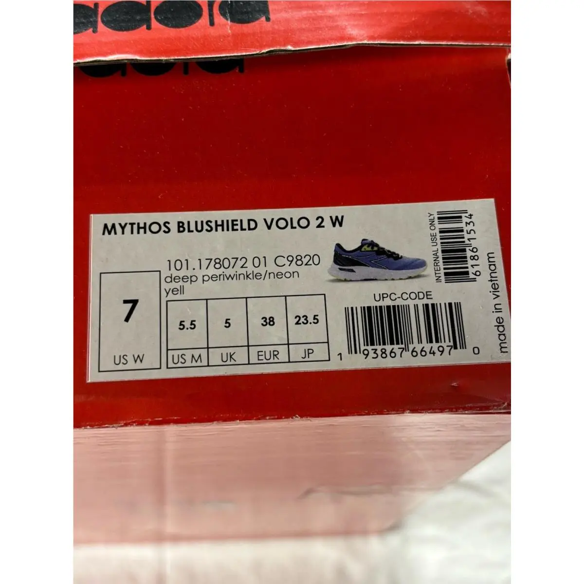 Diadora shoes - Diadora Mythos Blushield Volo 2 - Purple (UPC: 0193867664970) 5