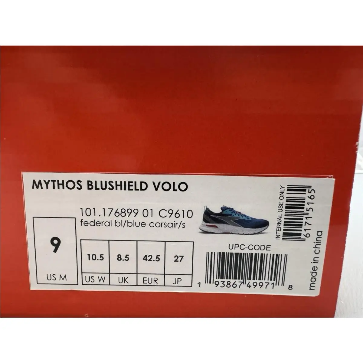 Diadora shoes - Diadora Mythos Blushield Volo - Mythos Blushield Volo - 176899-C6910 - Blue 11