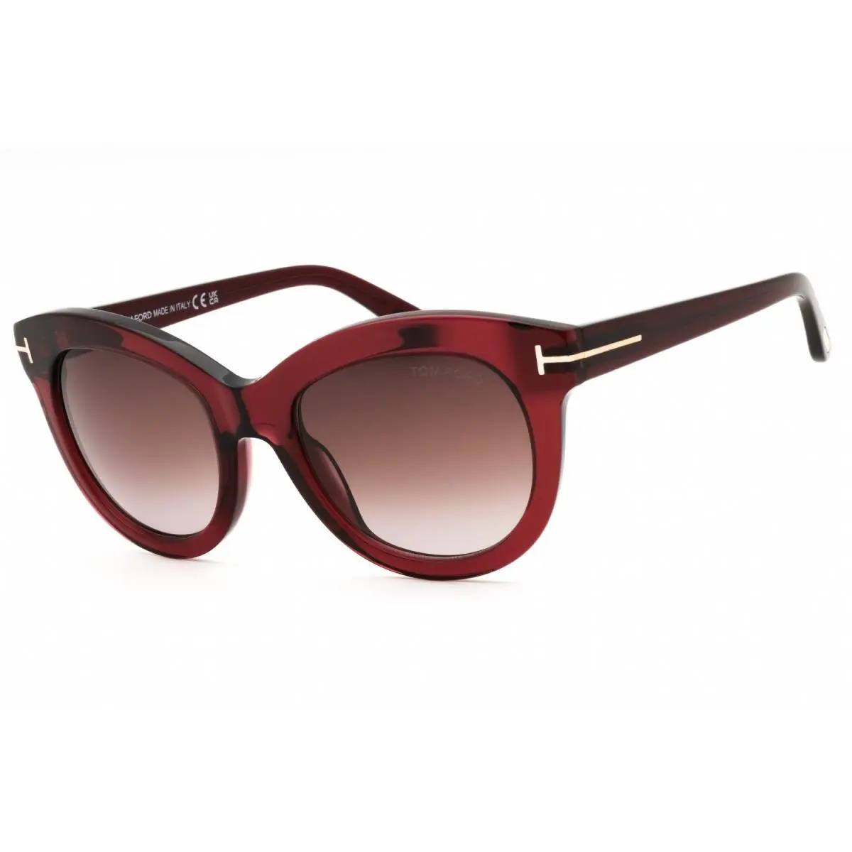 TF1189-69T-53 Sunglasses Frame Size 53mm 140mm 21mm Bordeaux Women by Tom Ford