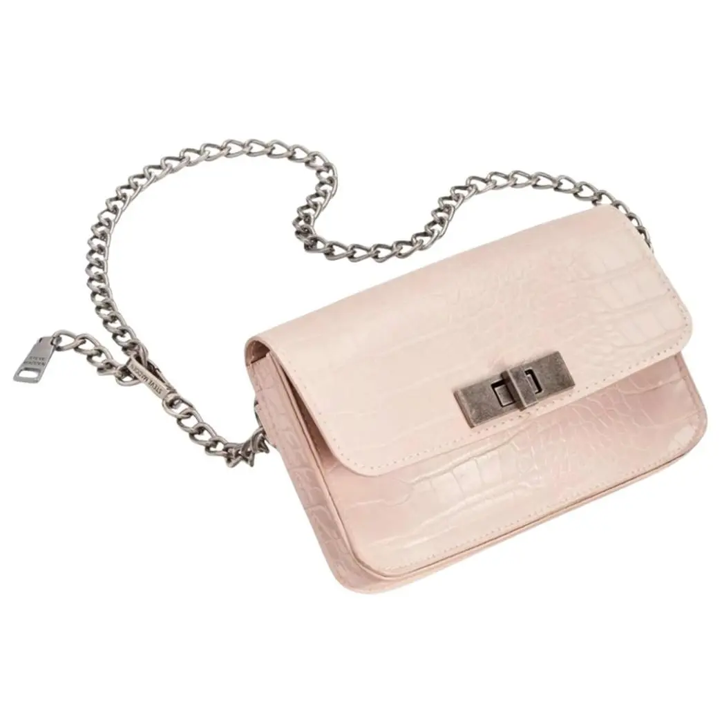 Croc Embossed Chain Belt Bag Large / X-large SM36737 by Steve Madden