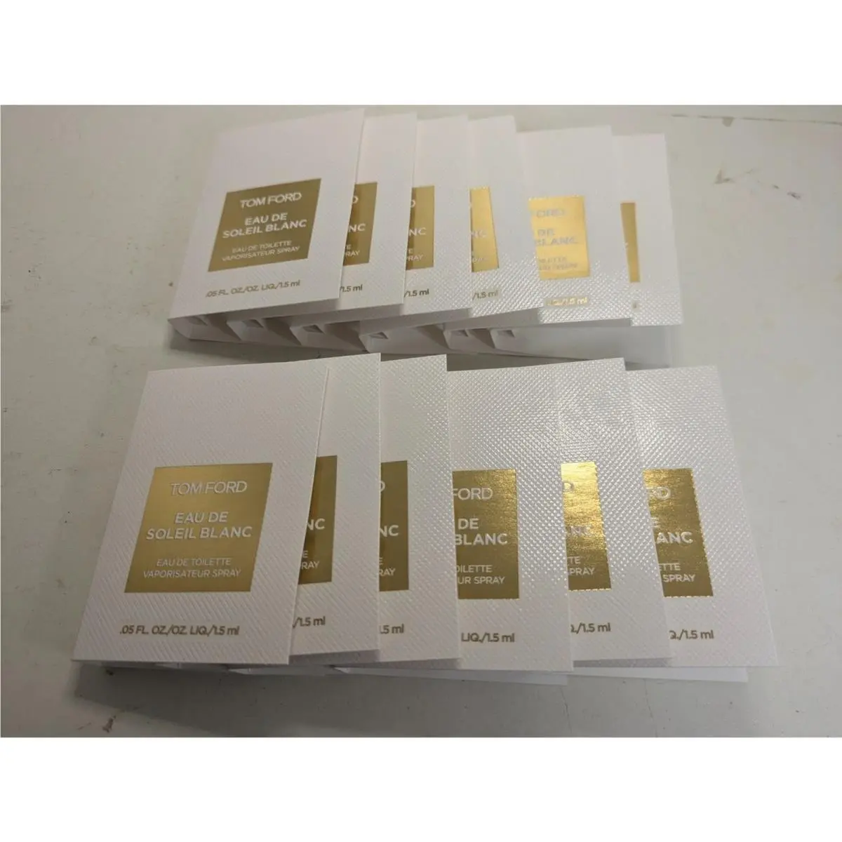 Tom Ford Soleil Blanc 0.05 Oz. Perfume Sample Travel Size - Lot of 12
