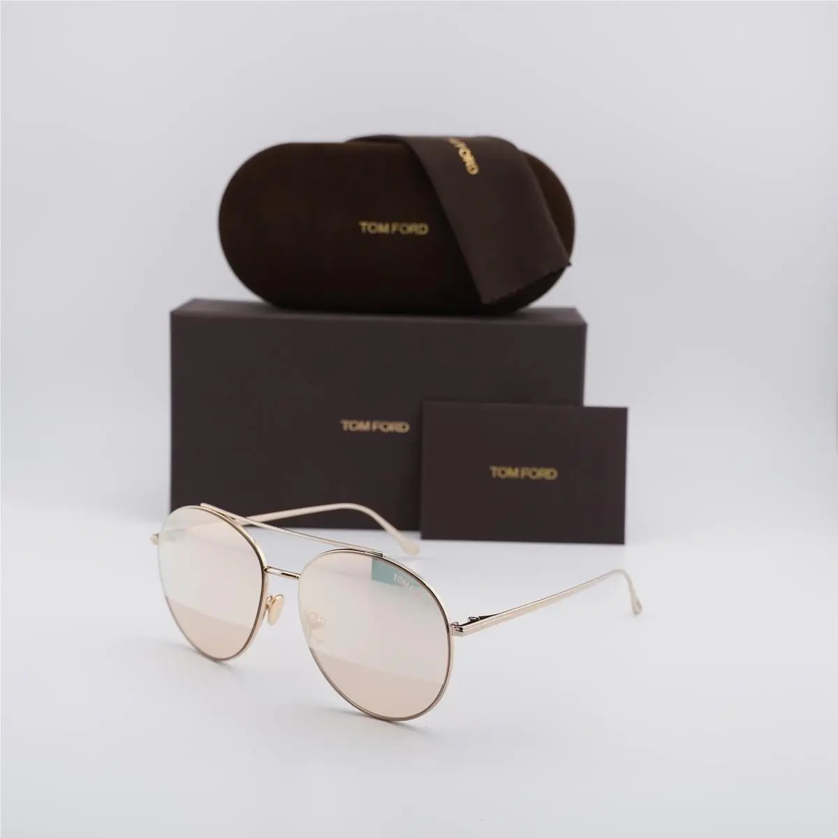 FT0757 28Z Rose Gold/striking Pink Mirror 59-16-140 Sunglasses by Tom Ford