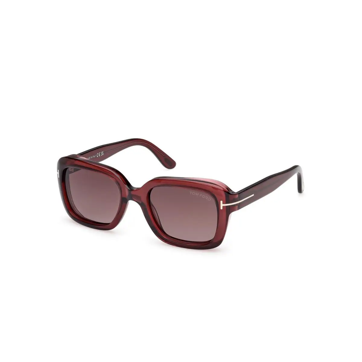 FT 1283 Shiny Bordeaux / 69T Size 52 Sunglasses by Tom Ford