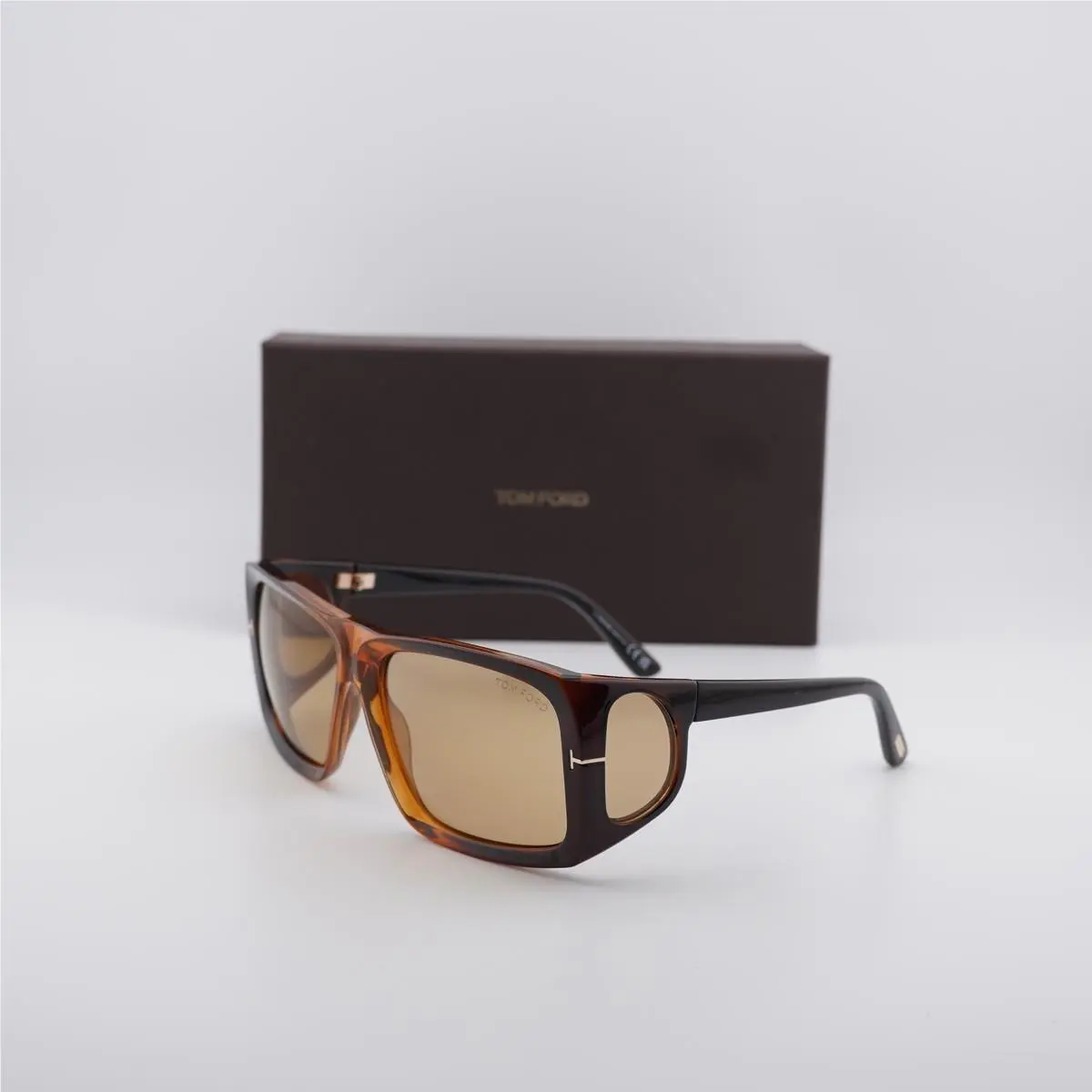 Tom Ford FT0730 48E Shiny Dark Brown/brown 61-17-115 Sunglasses