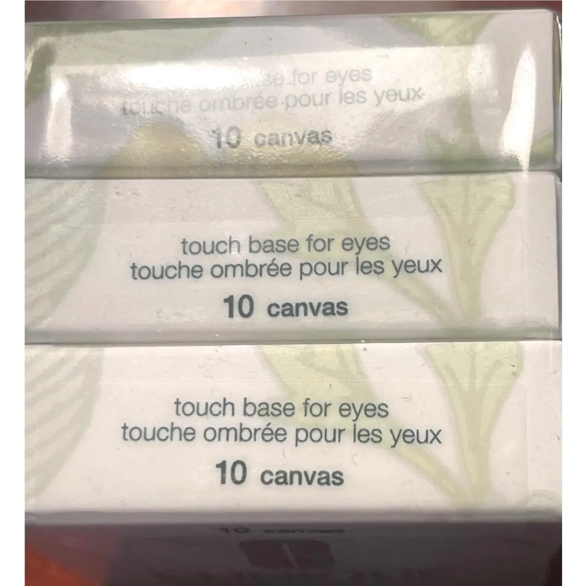 Lot OF 3 Touch Base For Eyes in 10 Canvas - Cellophane Wrapped Trio by Clinique