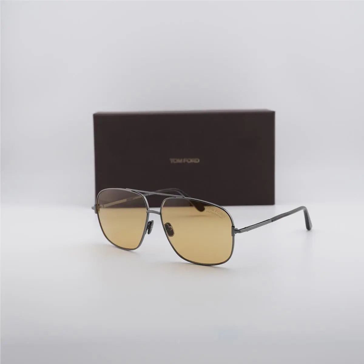 FT1096 08E Shiny Gunmetal/brown Photochromic 62-13-140 Sunglasses by Tom Ford