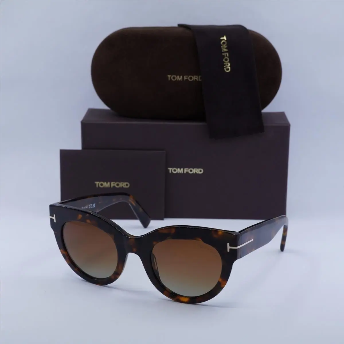 Tom Ford FT1063 52T Dark Havana/gradient Bordeaux 51-24-140 Sunglasses