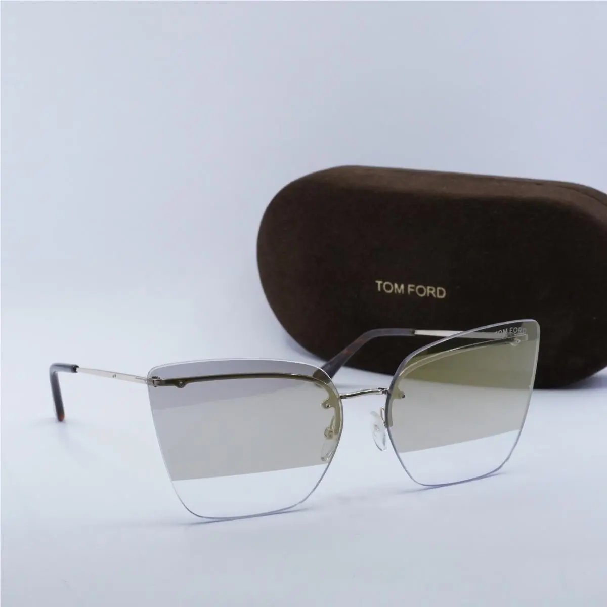 FT0682 28G Shiny Rose Gold/brown Mirror 63-15-140 Sunglasses by Tom Ford