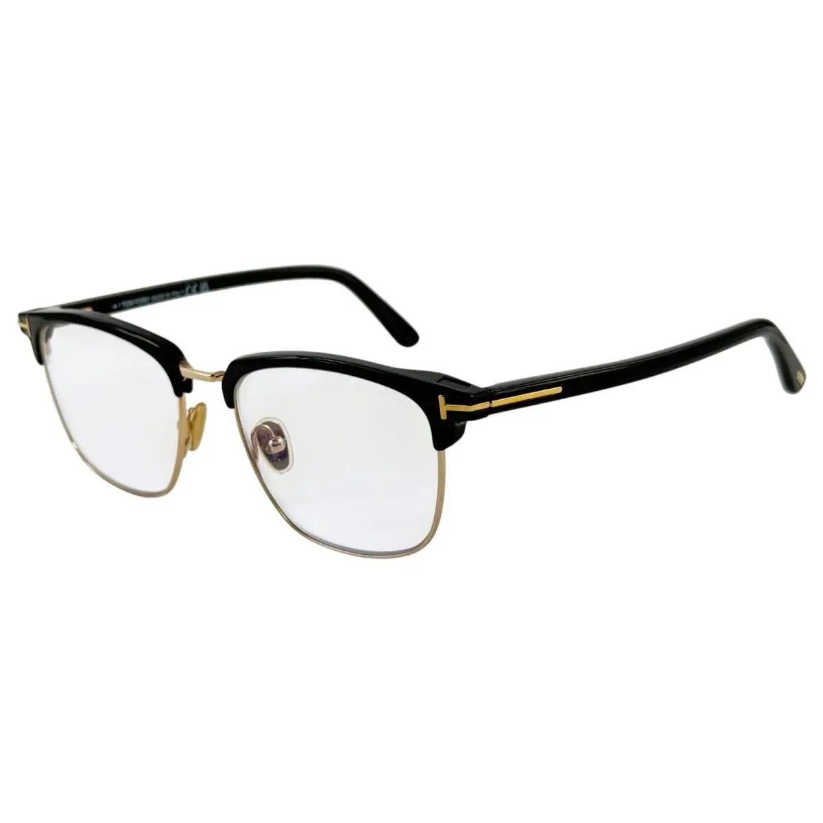TF5683B Unisex Metal Eyeglass Frame w Sun Clip 001 Black 54-18 Italy by Tom Ford