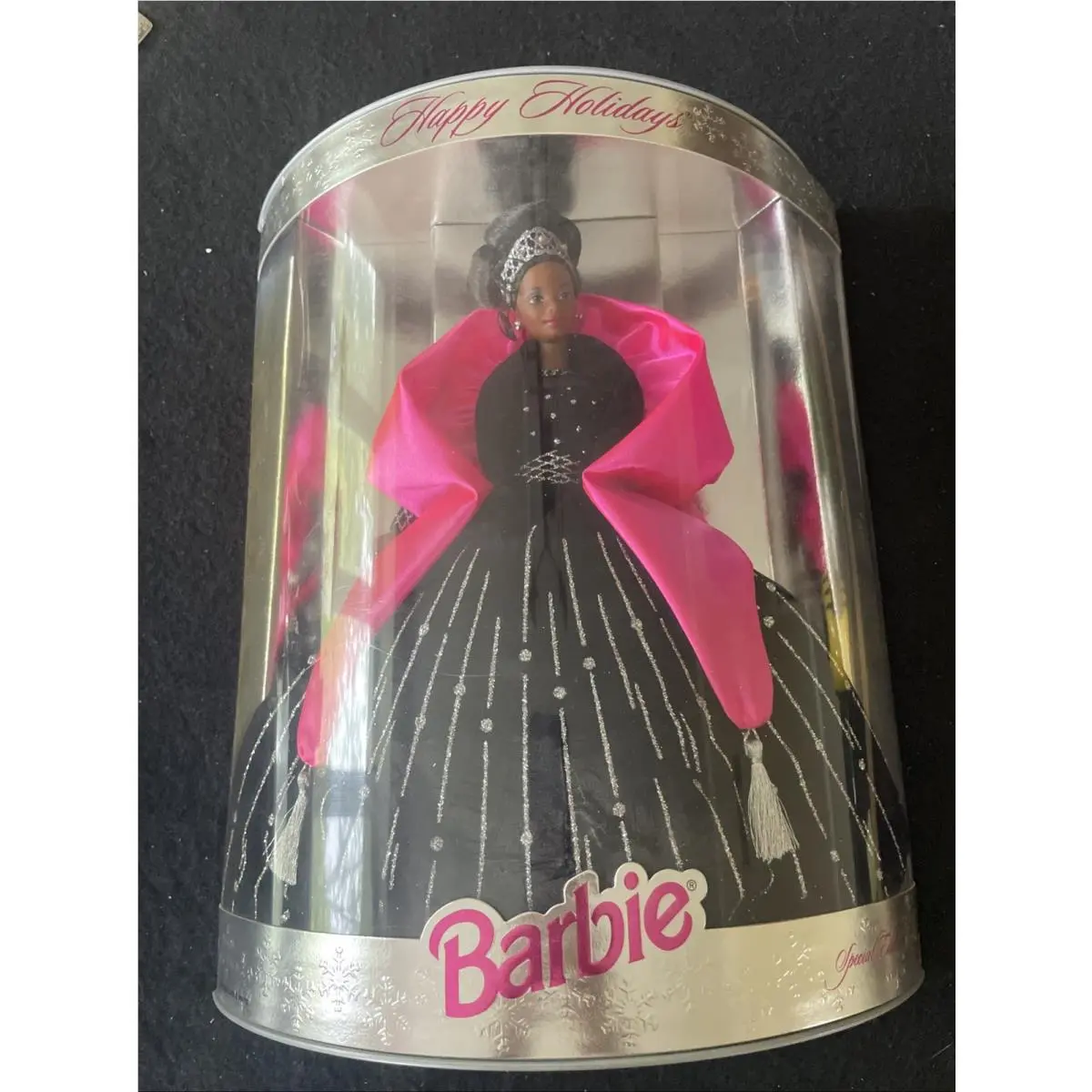 Mattel Happy Holidays Barbie Doll 1998 Special Edition Black African American Vt