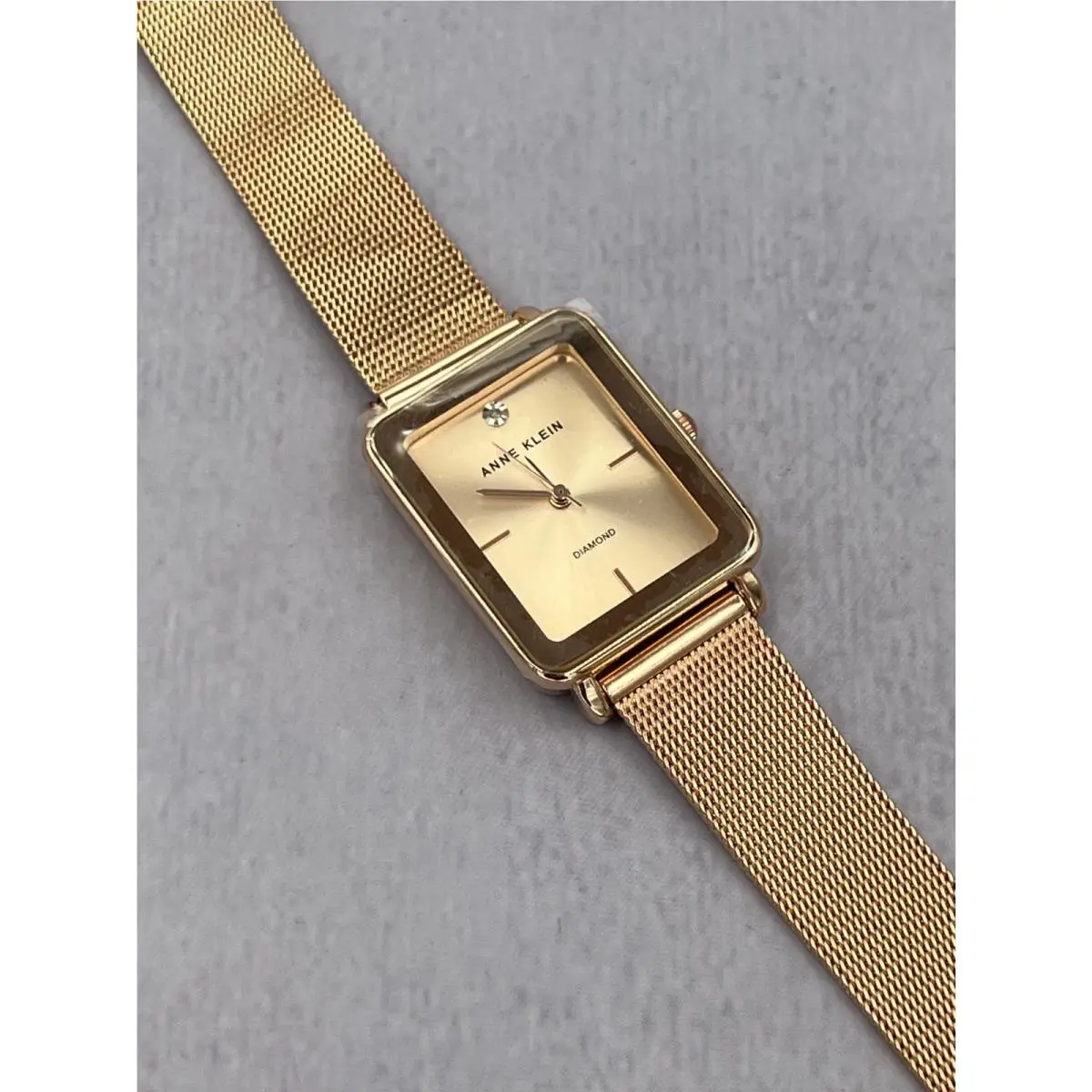 AK/3988 Women`s Rose Gold Case Metal Bracelet Analog Dress Watch by Anne Klein