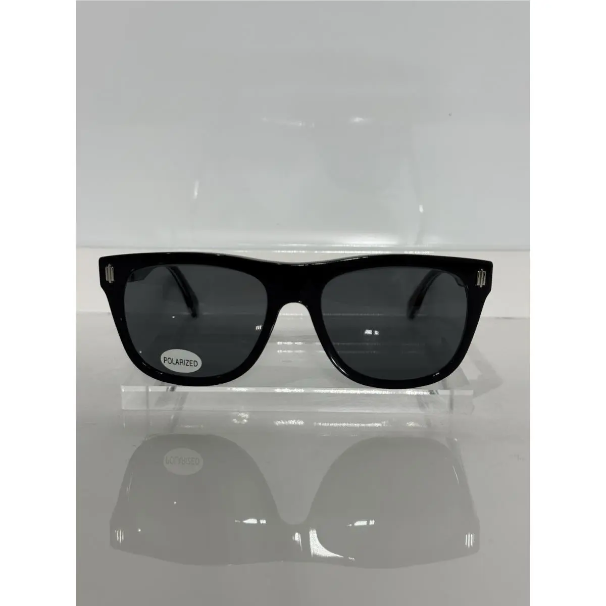 FE50070I 001 Black Acetate Custom Gray Polarized Sunglasses by Fendi