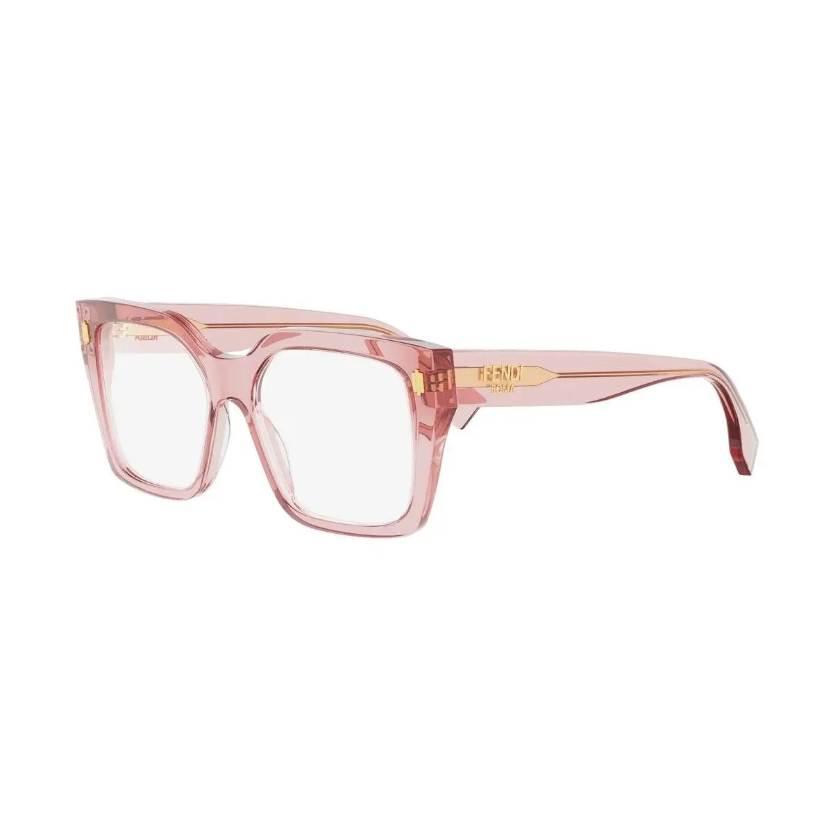 FE50085I 001 53 50085I  Pink 072 Cler Eyeglasses 53 16 145 by Fendi