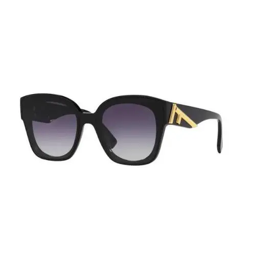 Fendi FE40098I 40098I Sunglasses Black Gold Gray Gradient 01W 63mm