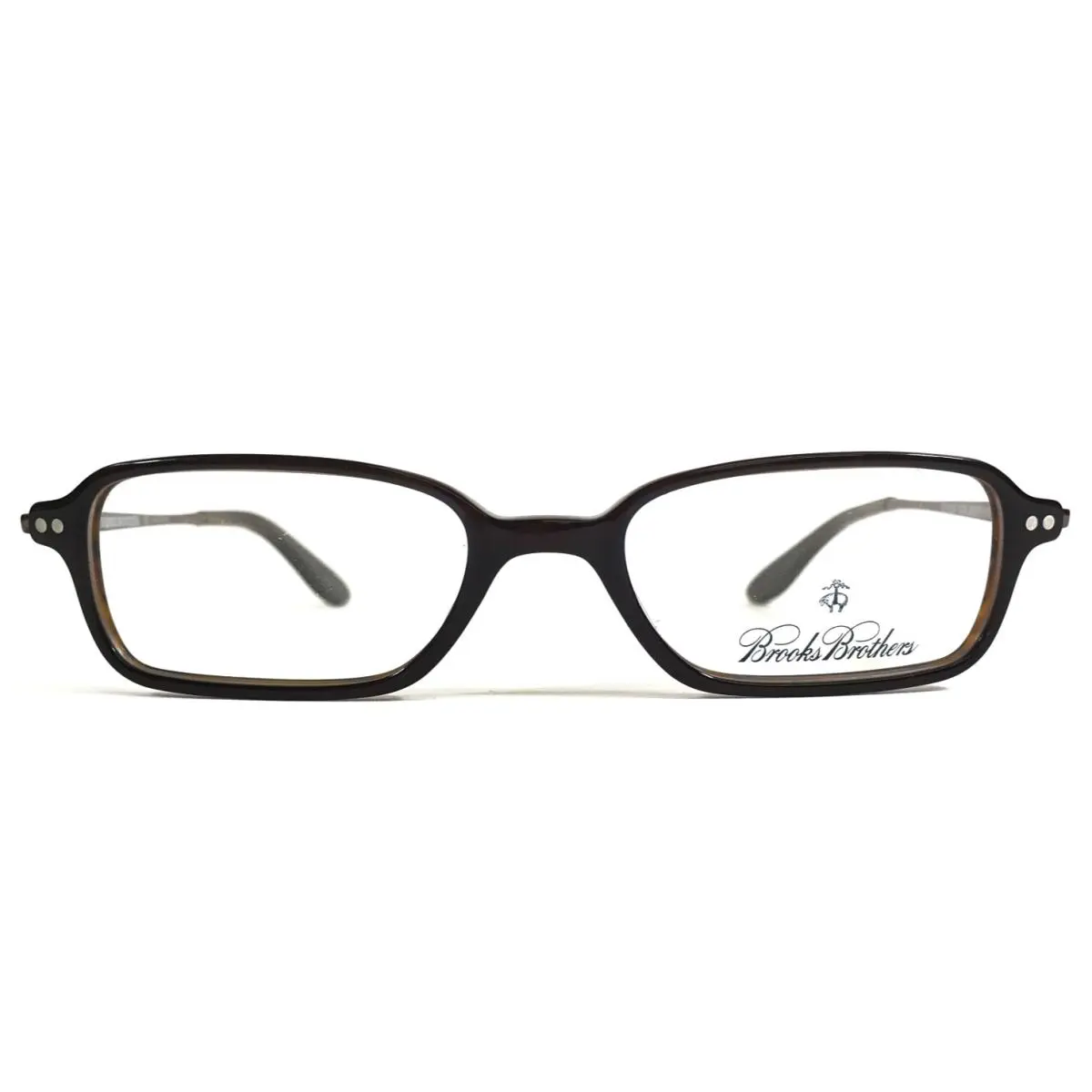 Brothers Eyeglasses Frames BB689 5276 Brown Rectangle 49-17-145 by Brooks