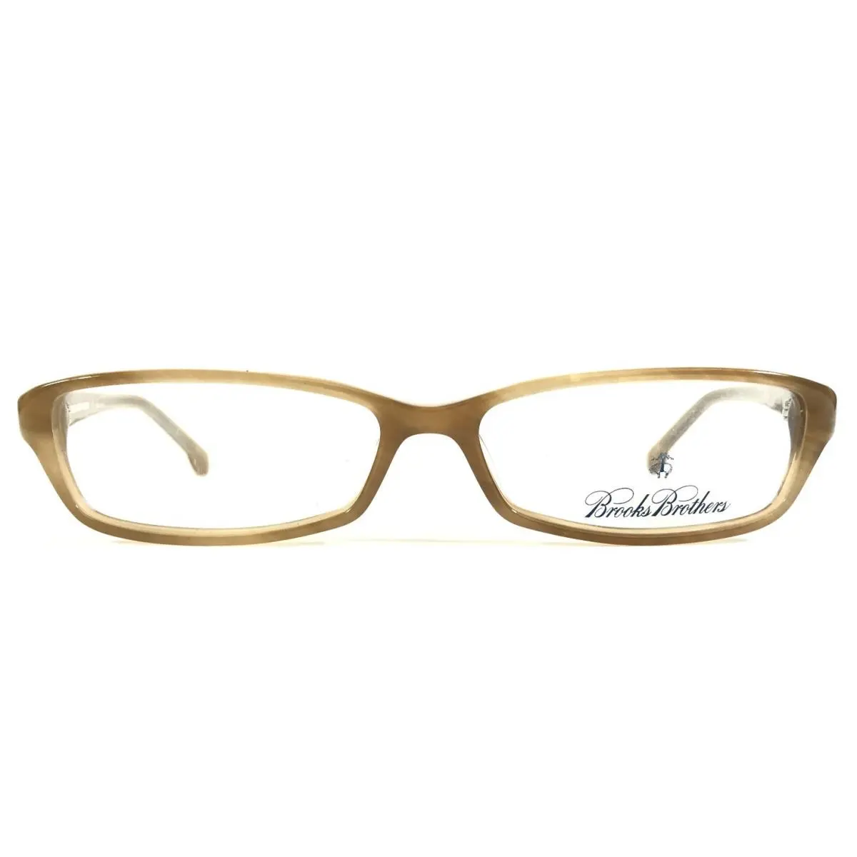 Brothers Petite Eyeglasses Frames BB691 5177 Beige Horn Cat Eye 53-14-140 by Brooks