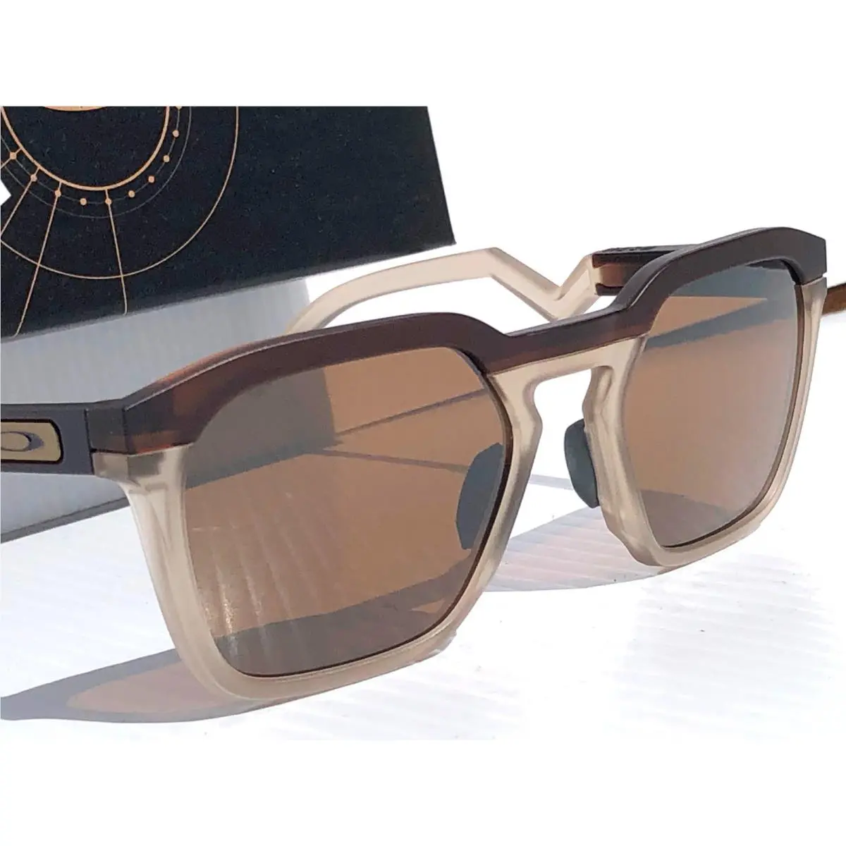 Oakley Hstn SQ Matte Rootbeer Brown Prizm Tungsten Lens Sunglass 9533-03