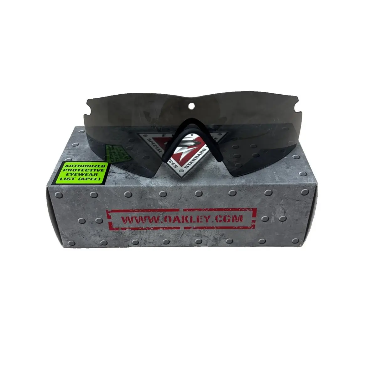 SI Ballistic M Frame 2.0 Strike Grey Dark Lens Nose Piece Z87 by Oakley