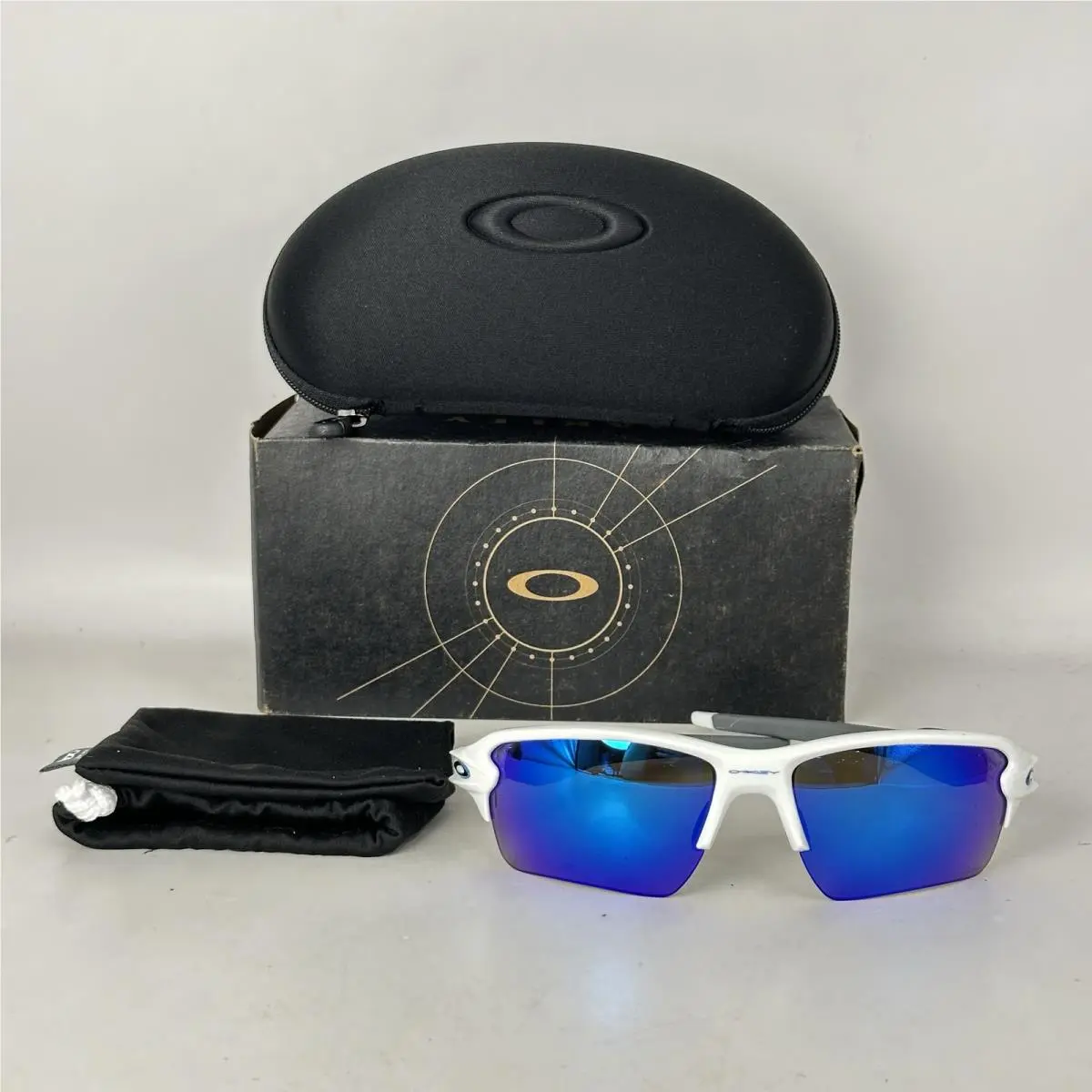 Flak 2.0 Xxl Half Rim Prizm Mirror Sunglasses OO9488 White/sapphire by Oakley