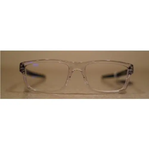 Oakely Mens Currency Rectangle Full Rim Eyeglasses OX8026 Clear and Black by Oakley
