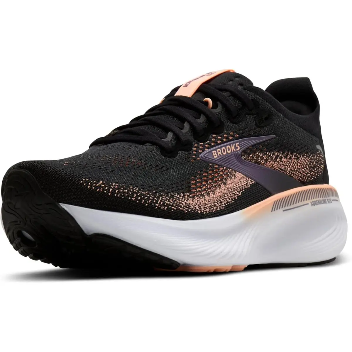 Brooks Adrenaline Gts 25 Women`s Running Shoe Black/peach Size 9.5