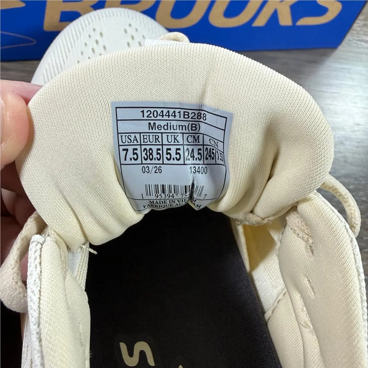 Brooks shoes - Brooks Ariel - Ariel - 1204441B288 - Coconut/Sand/Potent Purple (UPC: 195394754537) 12