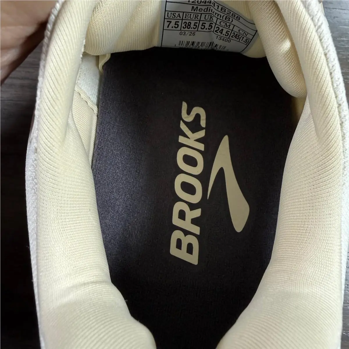 Brooks shoes - Brooks Ariel - Ariel - 1204441B288 - Coconut/Sand/Potent Purple (UPC: 195394754537) 14