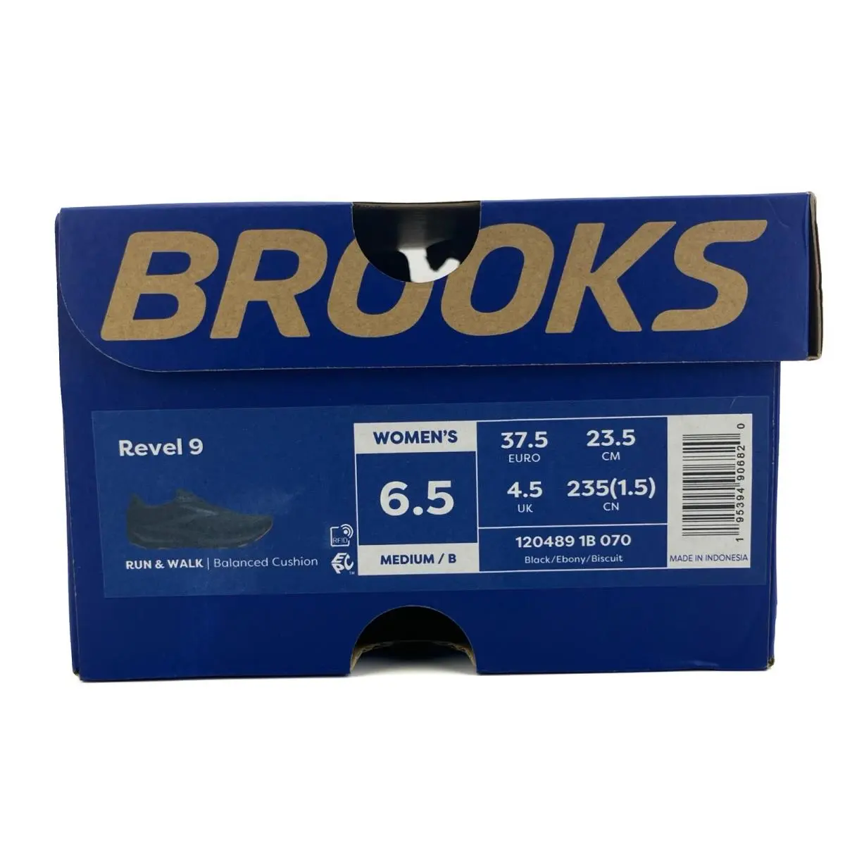 Brooks shoes - Brooks Revel 9 - Revel - 1204891B070 - Black/Ebony/Black 12